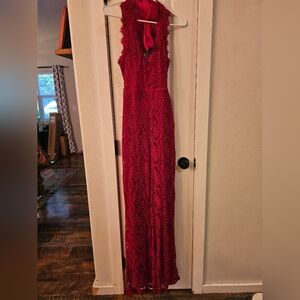 Venus lace Jumpsuit. Worn once for Christmas.  Size M perfect for the Holidays